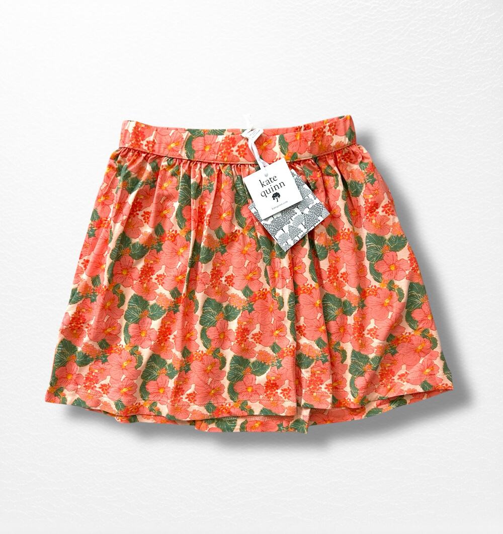 NWT Kate Quinn Bamboo Floral Skirt, Size 5